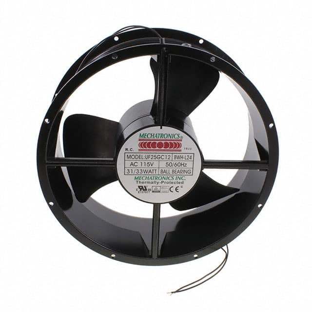 UF25GC12-BWHR-L24 FAN AXIAL 254X89MM 115VAC WIRE