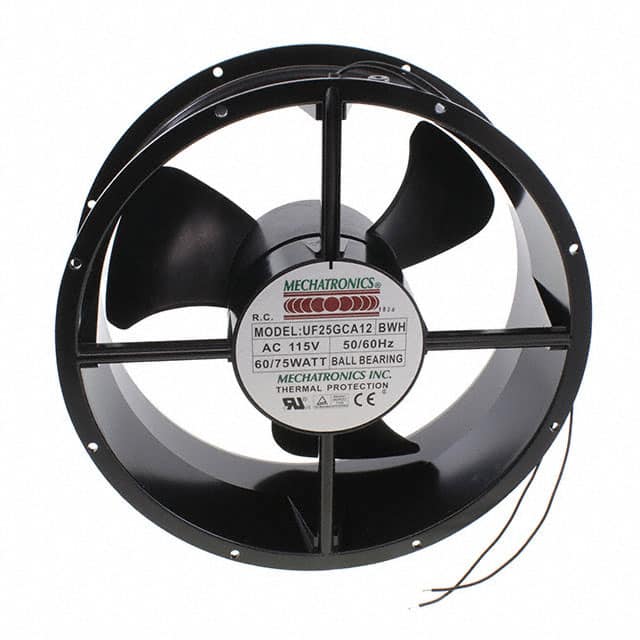 UF25GCA12-BWHR FAN AXIAL 254X89MM 115VAC WIRE
