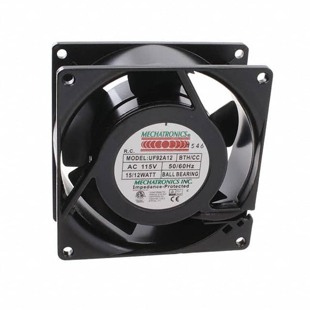 UF92A12-BTHR-CC FAN AXIAL 92X38MM 115VAC TERM