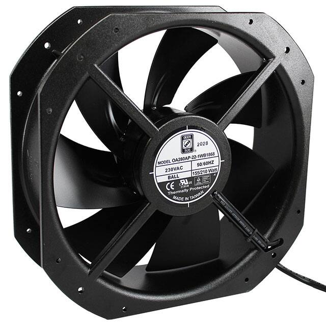 OA280AP-22-1WB1868 FAN 230AC 280X280X89MM IP68 WIRE