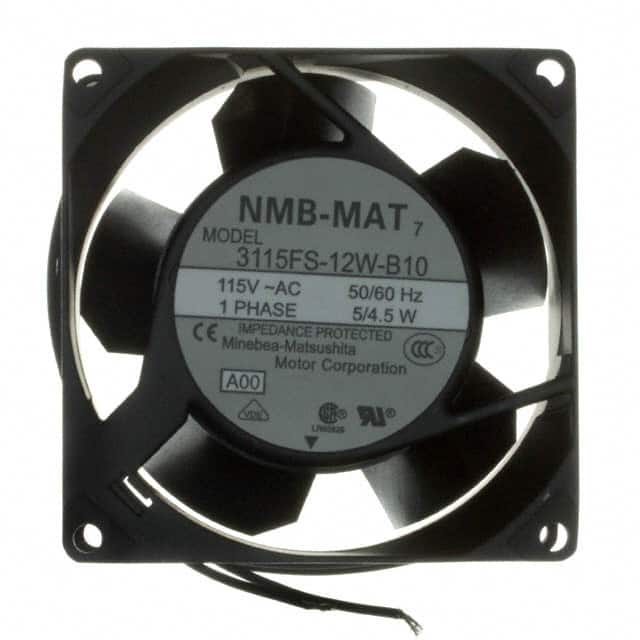 3115FS-12W-B10-A00 FAN AXIAL 80X38MM 115VAC WIRE