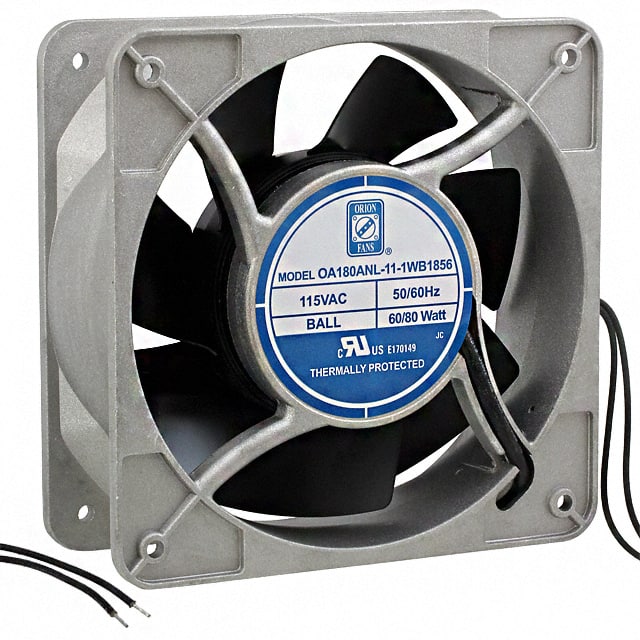 OA180ANL-11-1WB1856 FAN AXIAL 180X65MM 115VAC WIRE