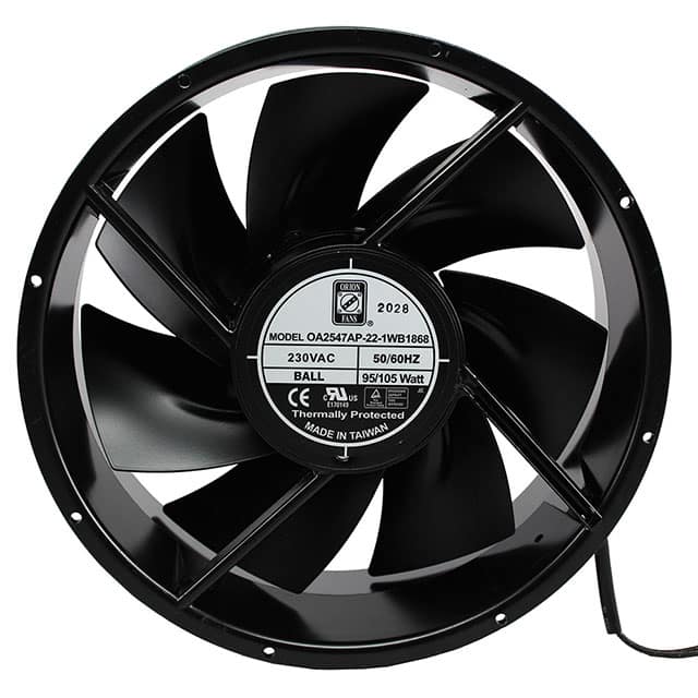 OA2547AP-22-1WB1868 FAN 230AC 254X254X89MM IP68 WIRE