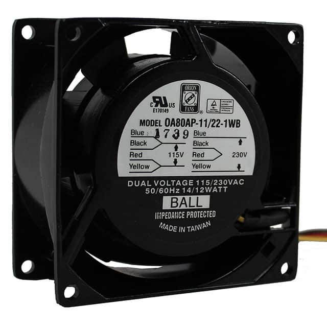 OA80AP-11/22-1WB FAN AXIAL 80X38MM 115/230VAC
