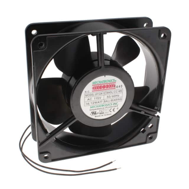 UF12A12-BWSLR-CC-M5 FAN AXIAL 120X38MM 115VAC WIRE