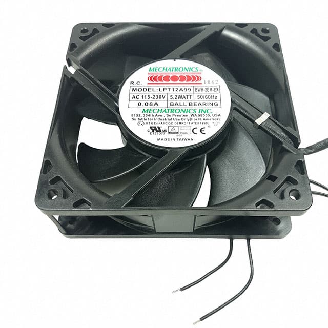 LPT12A99-BWHR-2EM-EX EC FAN AXIAL 120X120X38MM 100-24