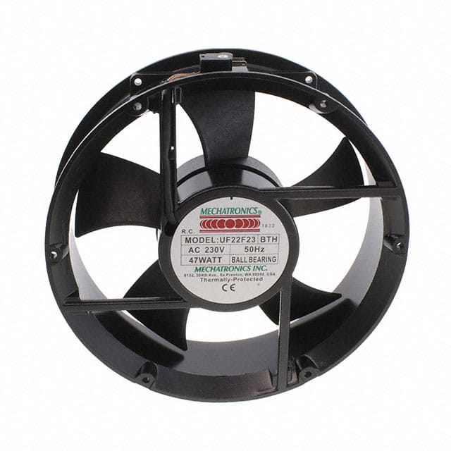 UF22F23-BTHR FAN AXIAL 223X60MM BALL 230VAC