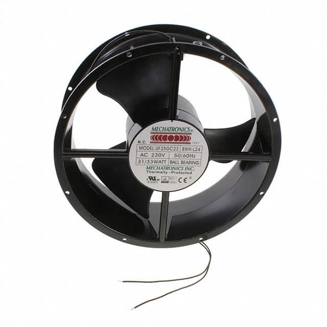 UF25GC23-BWHR-L24 FAN AXIAL 254X89MM 230VAC WIRE
