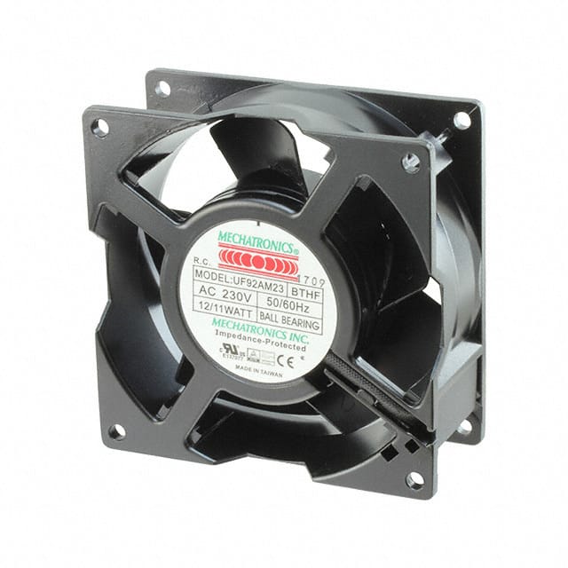 UF92AM23-BTHR-F FAN AXIAL 92X38MM 230VAC TERM