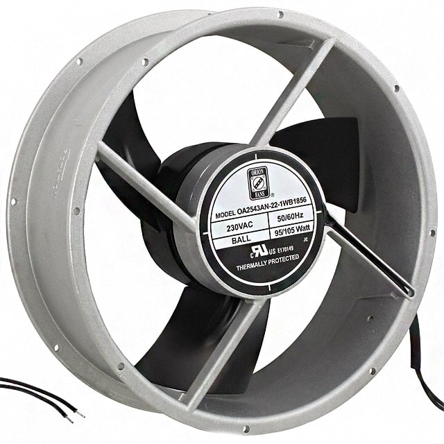 OA2543AN-22-1WB1856 FAN AXIAL 254X89MM 230VAC WIRE