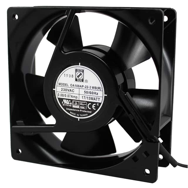 OA109AP22-3WBR FAN AXIAL 120X38MM 230VAC WIRE