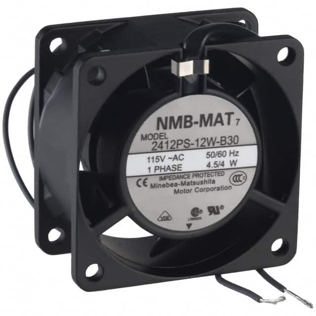 2412PS-12W-B30-A00 FAN AXIAL 60X30MM 115VAC WIRE