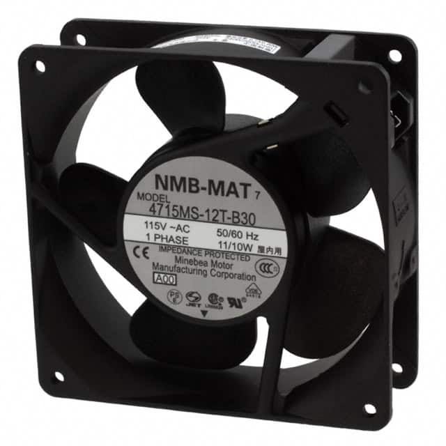4715MS-12T-B30-A00 FAN AXIAL 119X38MM 115VAC TERM