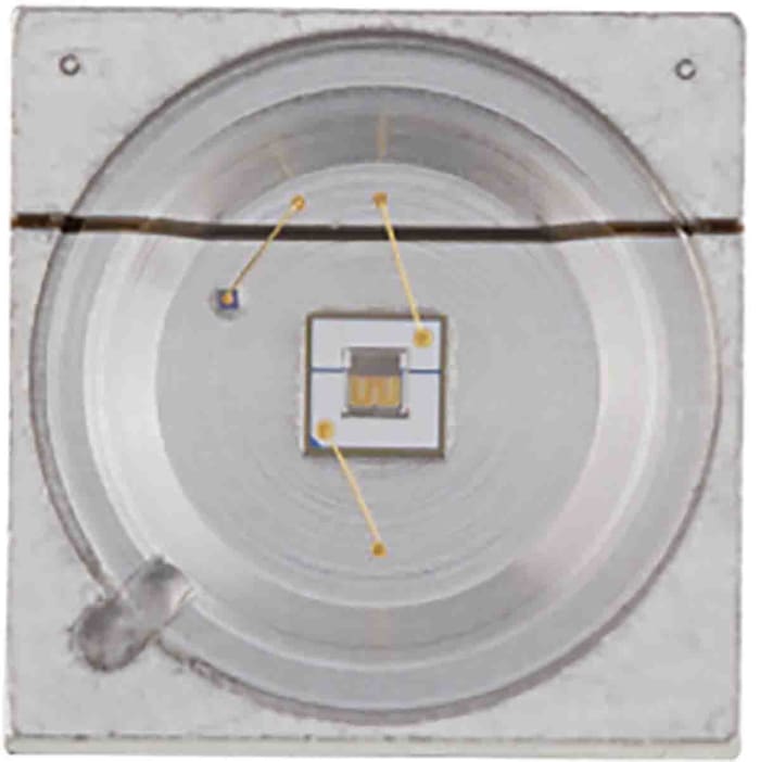 CUD8AF4D The Seoul Semiconductor CUD8AF4D is a Deep UV LED with a peak emission wavelength of 275nm. It is designed for applications such as air and water sterilization.