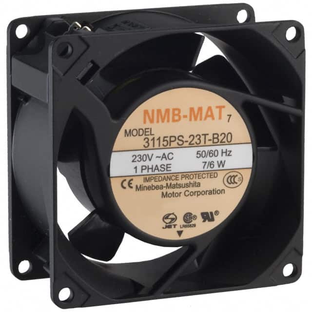 3115PS-23T-B20-A00 FAN AXIAL 80X38MM 230VAC TERM