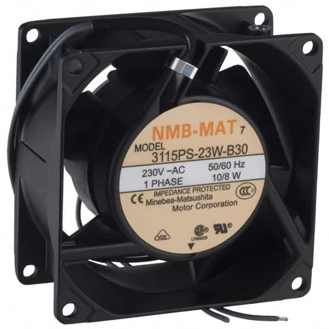 3115PS-23W-B30-A00 FAN AXIAL 80X38MM 230VAC WIRE