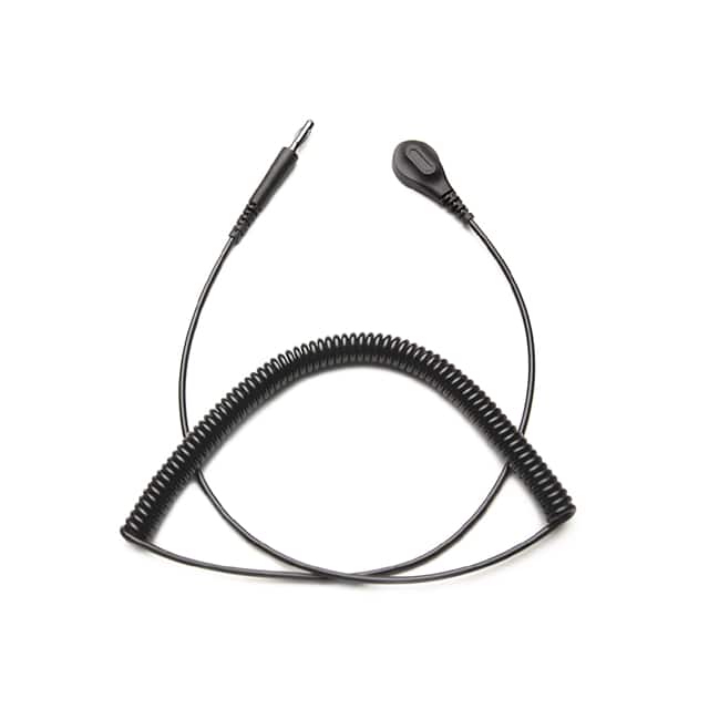 CC0537 6' COIL CORD, BLACK,4MM,270K RES