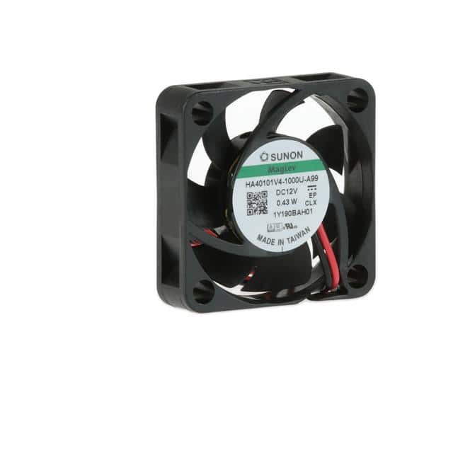 HA40101V4-1000U-A99 FAN AXIAL 40X10MM 12VDC WIRE