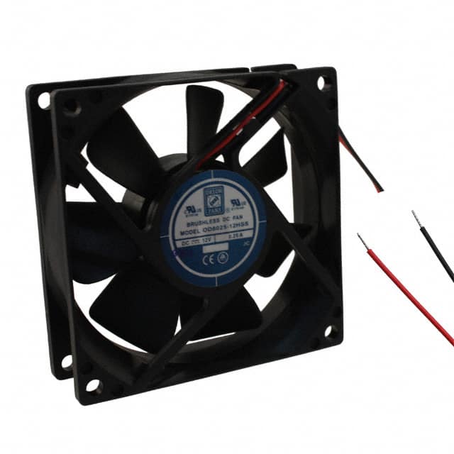 OD8025-12HSS FAN AXIAL 80X25MM 12VDC WIRE