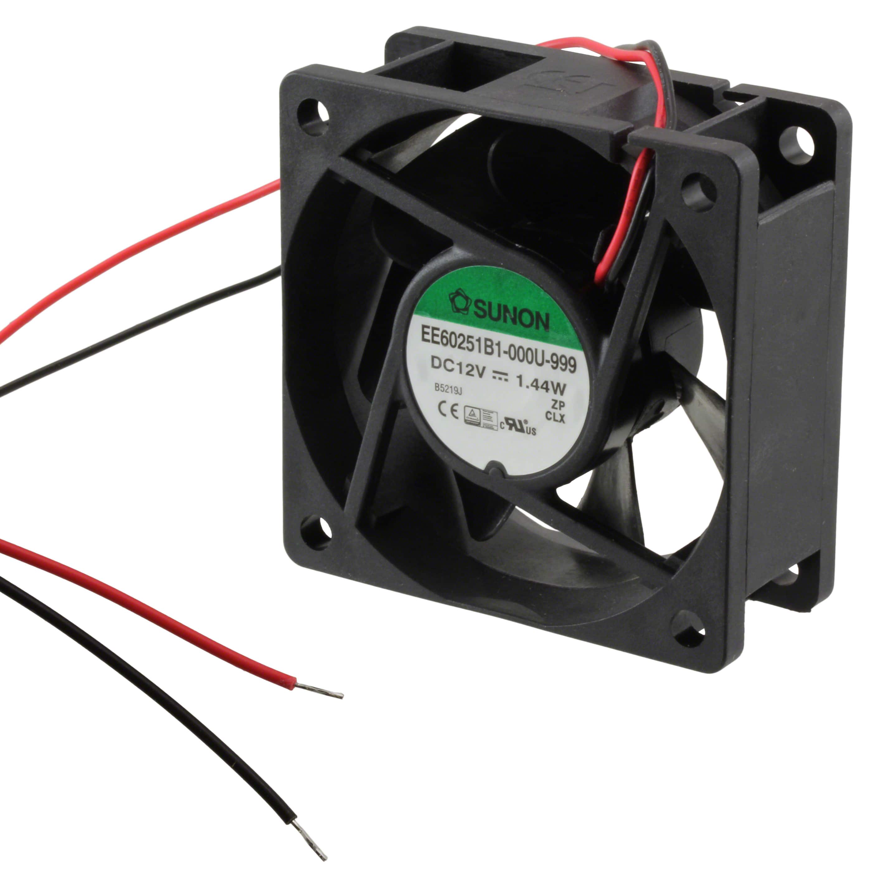 EE60251B1-000U-999 FAN AXIAL 60X25MM 12VDC WIRE