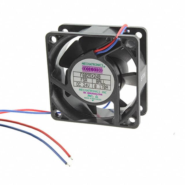 F6025X24B-FSR FAN AXIAL 60X25MM 24VDC WIRE
