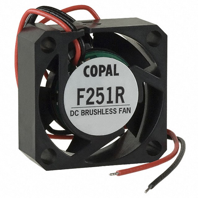 F251R-12L3B FAN AXIAL 25X10MM 12VDC WIRE