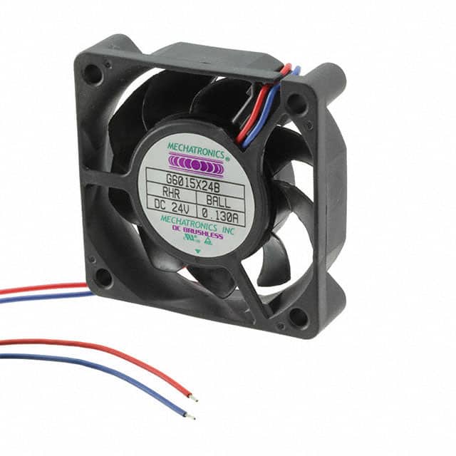 G6015X24B-RHR FAN AXIAL 60X15MM 24VDC WIRE