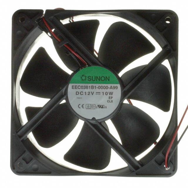 EEC0381B1-000U-A99 FAN AXIAL 120X38MM 12VDC WIRE