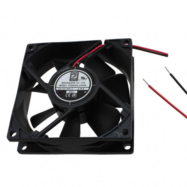 OD8025-24HB FAN AXIAL 80X25MM 24VDC WIRE