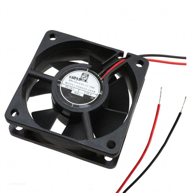 OD6020-24HB FAN AXIAL 60X20MM 24VDC WIRE