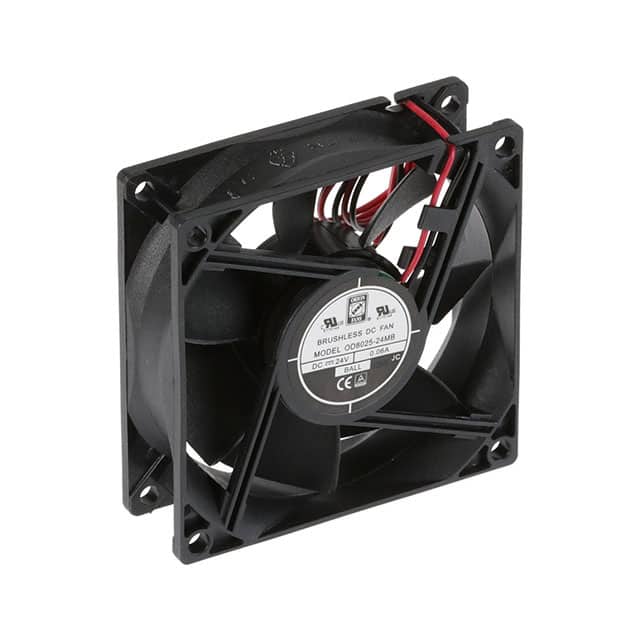 OD8025-24MB FAN AXIAL 80X25MM 24VDC WIRE