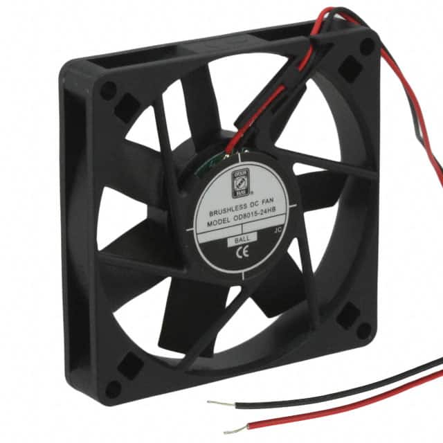 OD8015-24HB FAN AXIAL 80X15MM 24VDC WIRE