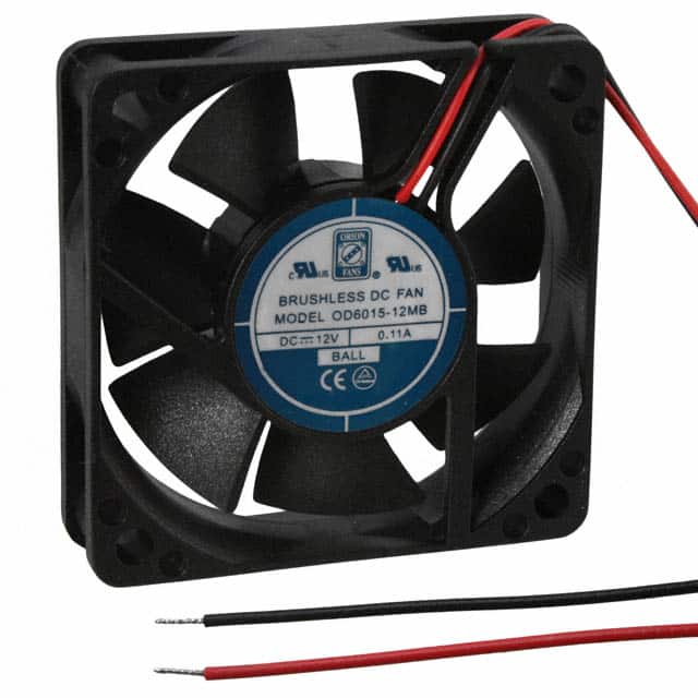 OD6015-12MB FAN AXIAL 60X15MM 12VDC WIRE