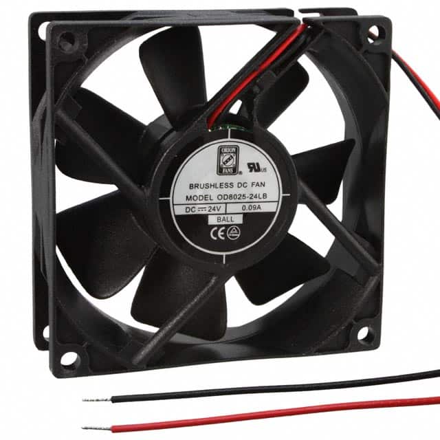 OD8025-24LB FAN AXIAL 80X25MM 24VDC WIRE