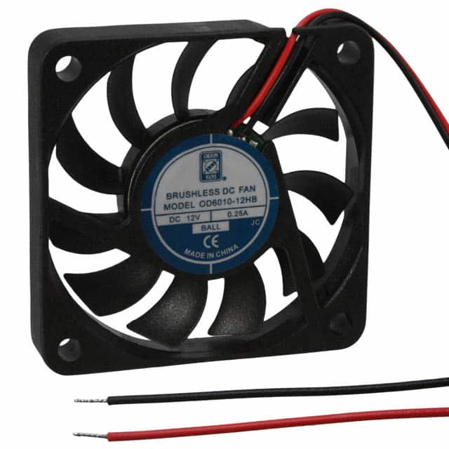OD6010-12HB FAN AXIAL 60X10.5MM 12VDC WIRE