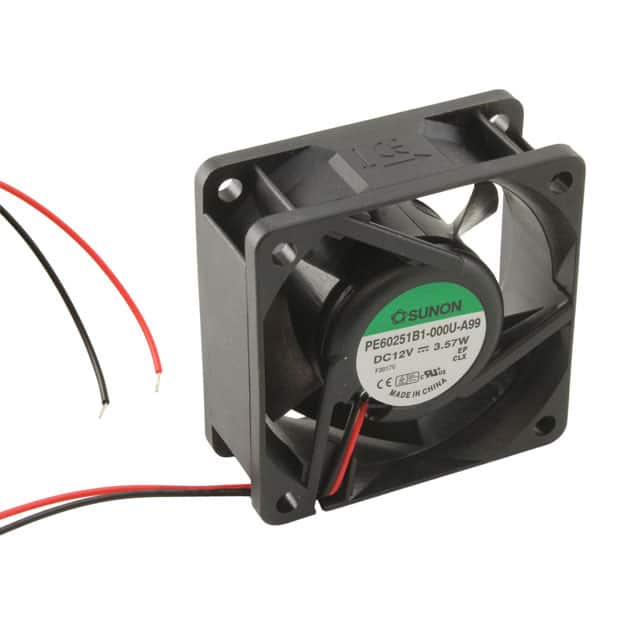 PE60251B1-000U-A99 FAN AXIAL 60X25MM 12VDC WIRE
