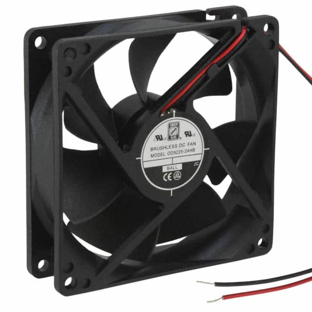 OD9225-24HB FAN AXIAL 92.5X25MM 24VDC WIRE