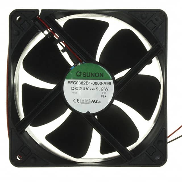 EEC0382B1-000U-A99 FAN AXIAL 120X38MM 24VDC WIRE