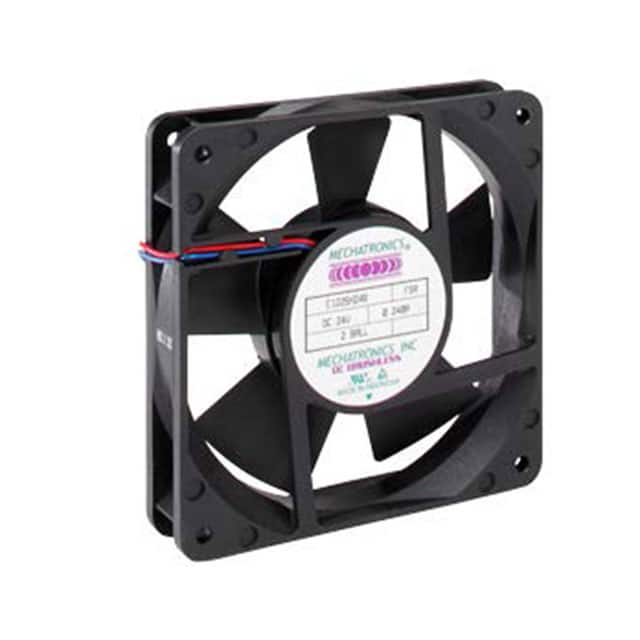 E1225E12B-FSR FAN AXIAL 120X25MM 12VDC WIRE