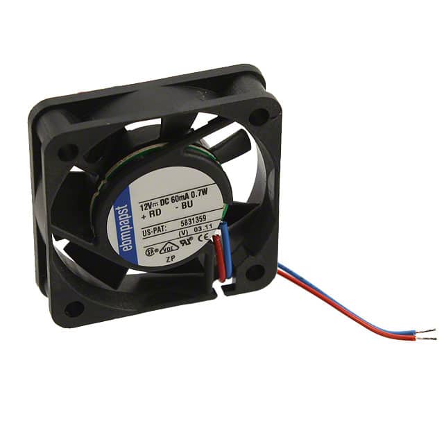 412F FAN AXIAL 40X10MM 12VDC WIRE