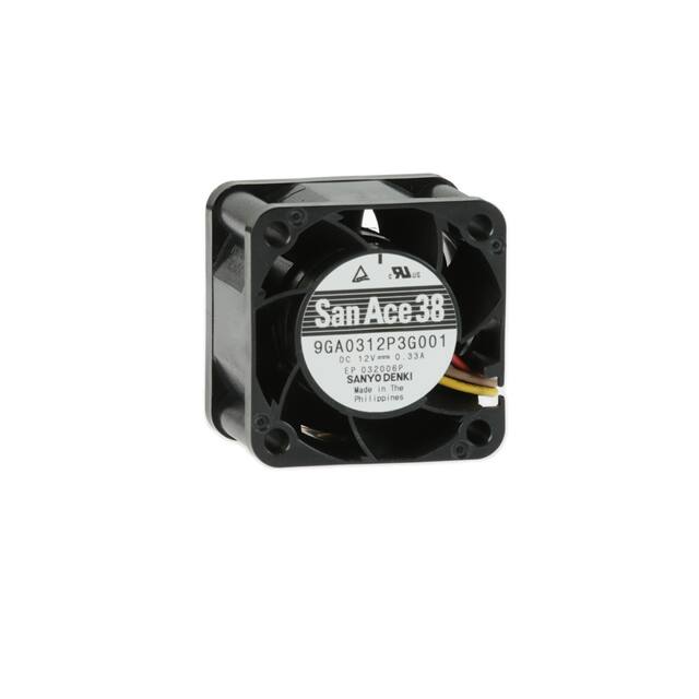 9GA0312P3G001 FAN AXIAL 38X28MM 12VDC WIRE