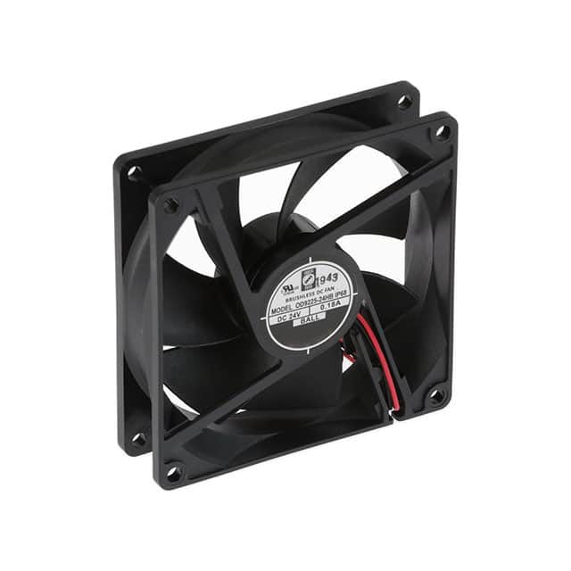 OD9225-24HBIP68 FAN AXIAL 92X25MM 24VDC WIRE