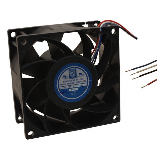 OD8038-12HBVXC10A FAN AXIAL 80X38MM 12VDC WIRE