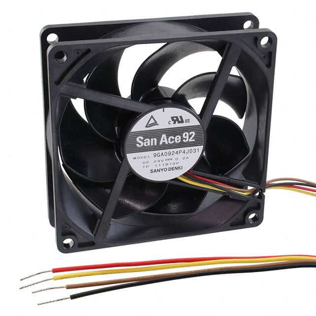 9GA0924P4J031 FAN AXIAL 92X25MM 24VDC WIRE