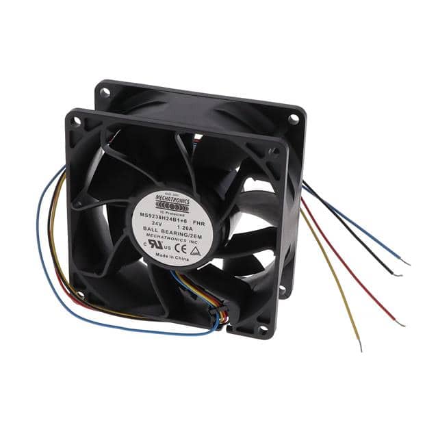 MS9238H24B1+6-FHR-2EM FAN AXIAL 92X38MM 24VDC WIRE