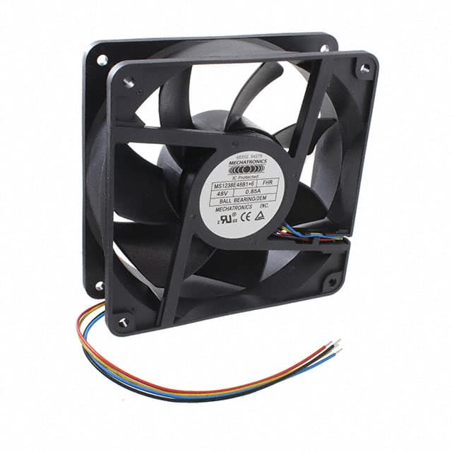 MS1238E48B1+6-FHR-2EM FAN AXIAL 120X38MM 48VDC WIRE