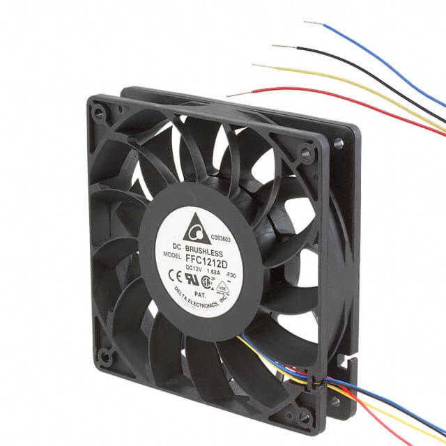 FFC1212D-F00 FAN AXIAL 120X25MM 12VDC WIRE