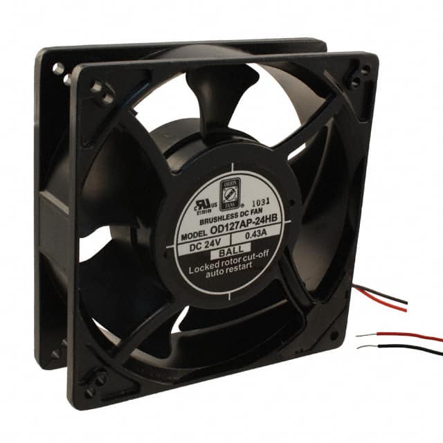 OD127AP-24HB FAN AXIAL 127X38.5MM 24VDC WIRE
