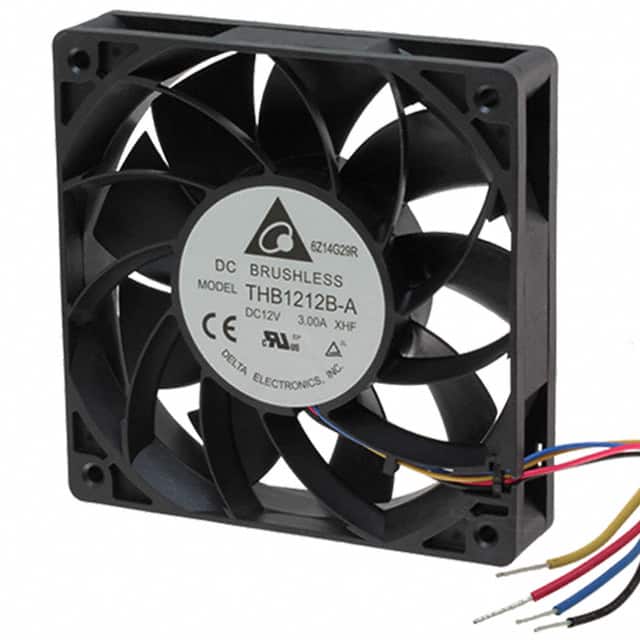 THB1212B-AXHF FAN AXIAL 120X25.4MM 12VDC WIRE