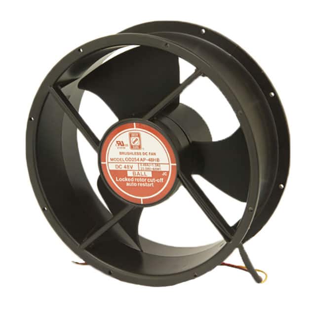OD254AP-24HB10A FAN AXIAL 254X89MM 24VDC WIRE